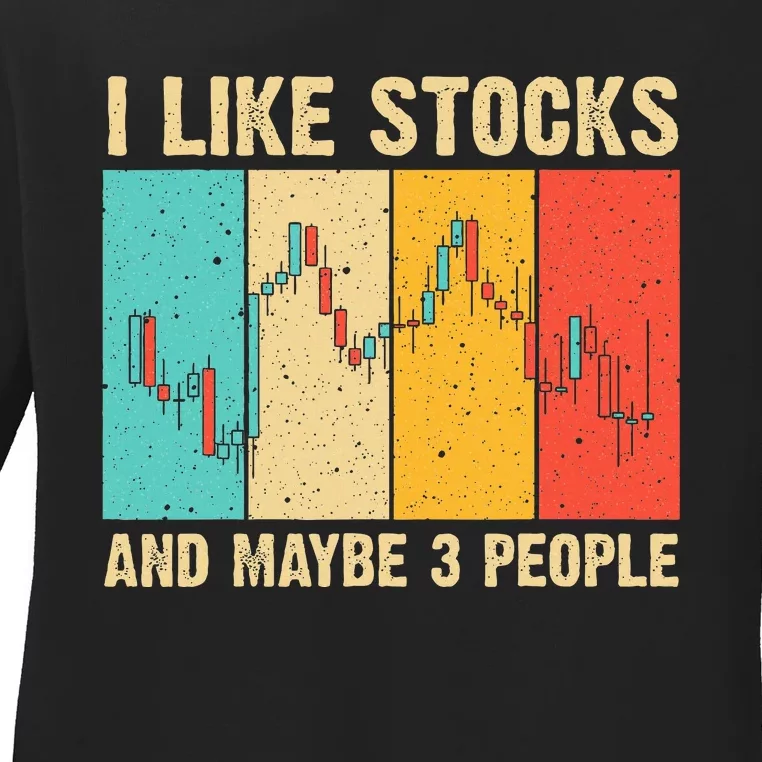 Funny Stock Trading Stockbroker Day Trading Marketing Lovers Ladies Long Sleeve Shirt