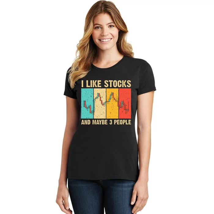 Funny Stock Trading Stockbroker Day Trading Marketing Lovers Women's T-Shirt