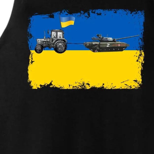 Farmer Support Ukraine Ladies Tri-Blend Wicking Tank