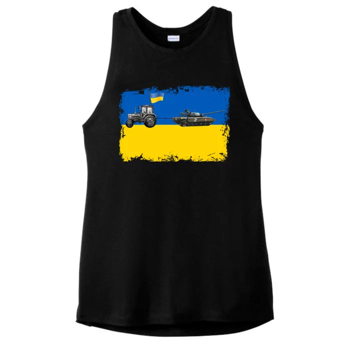 Farmer Support Ukraine Ladies Tri-Blend Wicking Tank