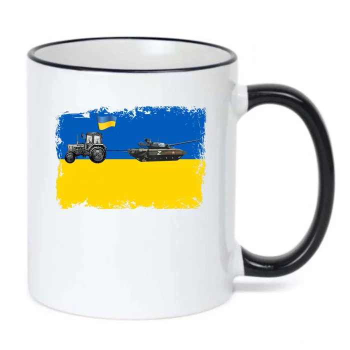 Farmer Support Ukraine Black Color Changing Mug