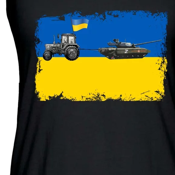 Farmer Support Ukraine Ladies Essential Flowy Tank