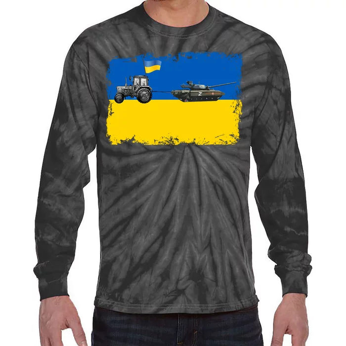 Farmer Support Ukraine Tie-Dye Long Sleeve Shirt