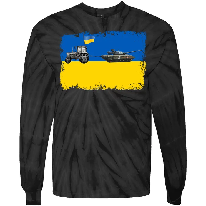 Farmer Support Ukraine Tie-Dye Long Sleeve Shirt