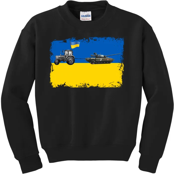 Farmer Support Ukraine Kids Sweatshirt