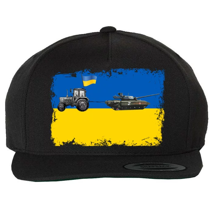 Farmer Support Ukraine Wool Snapback Cap