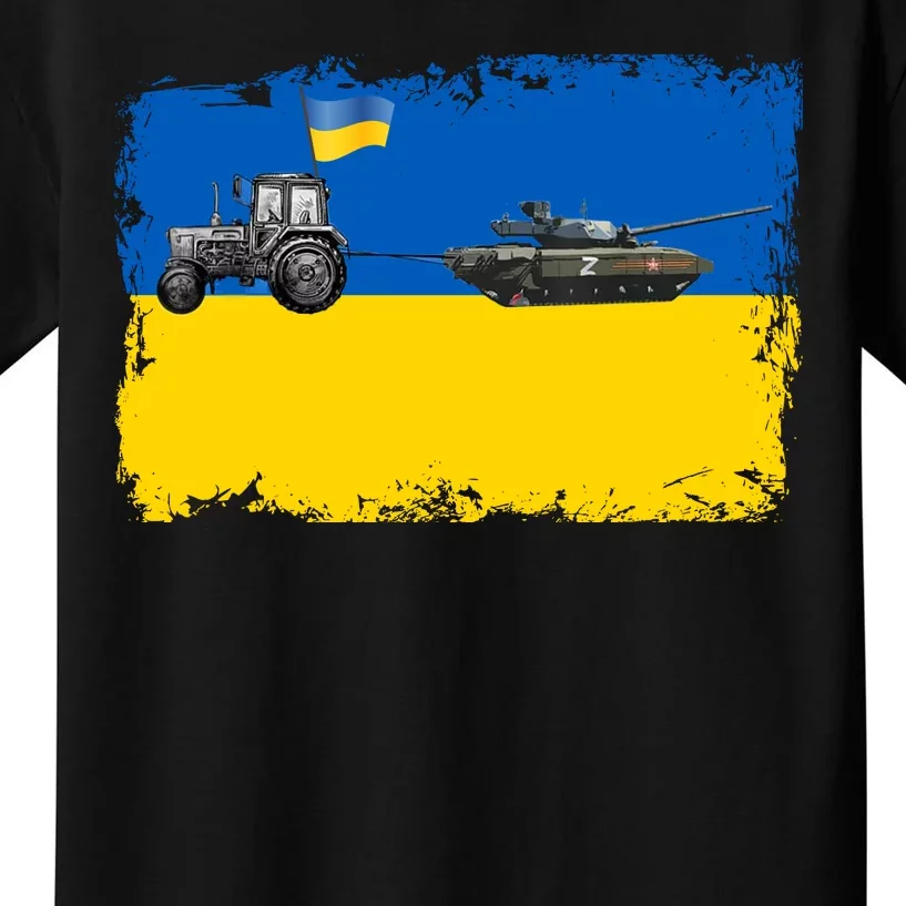 Farmer Support Ukraine Kids T-Shirt