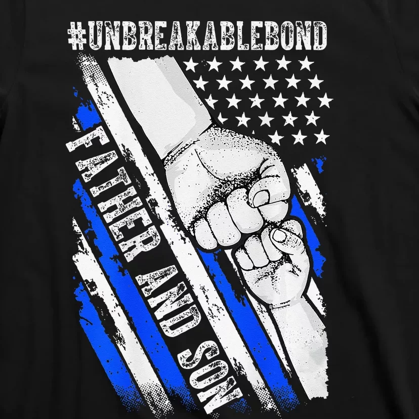 Father Son Unbreakable Bond USA Flag Patriotic T-Shirt