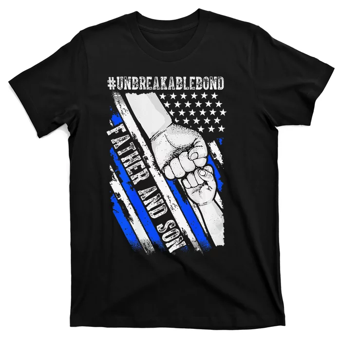 Father Son Unbreakable Bond USA Flag Patriotic T-Shirt