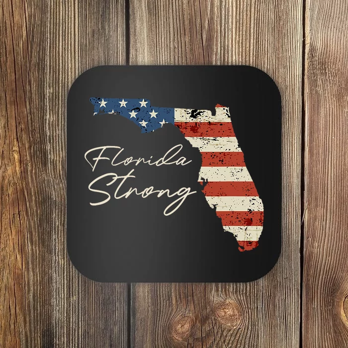 Florida Strong Usa Flag Florida Map Hurricane Milton Pray For All Coaster