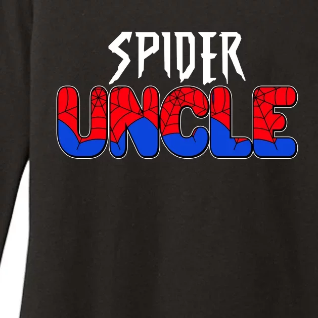 Funny Spider Uncle Matching Family Shirts Womens CVC Long Sleeve Shirt