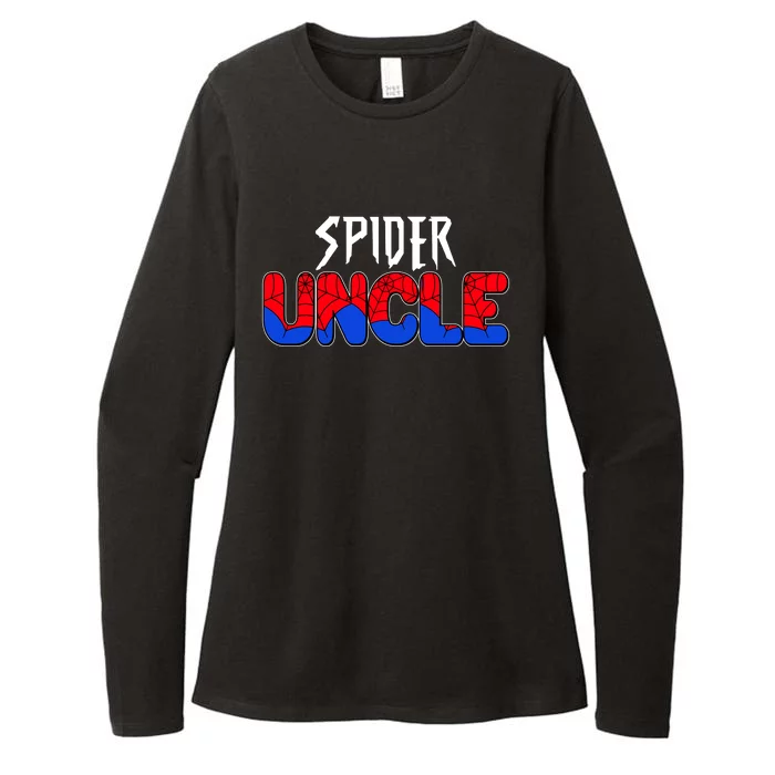 Funny Spider Uncle Matching Family Shirts Womens CVC Long Sleeve Shirt