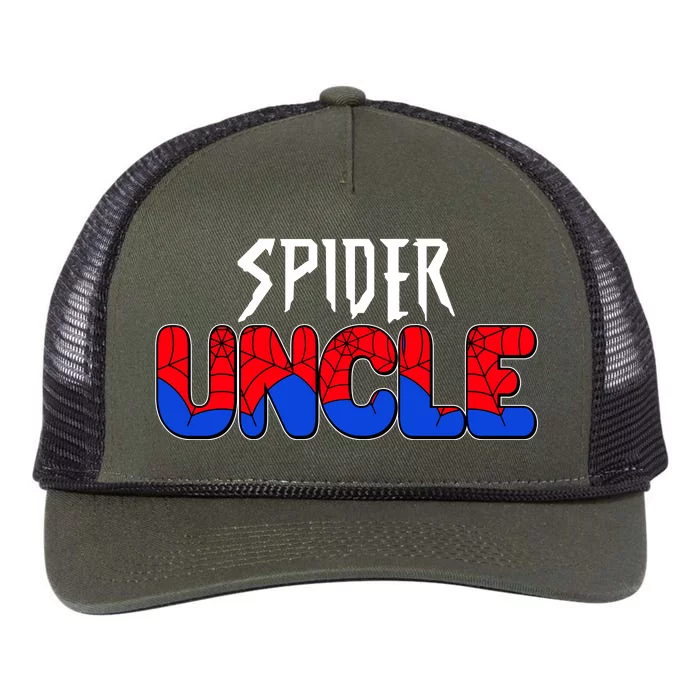 Funny Spider Uncle Matching Family Shirts Retro Rope Trucker Hat Cap