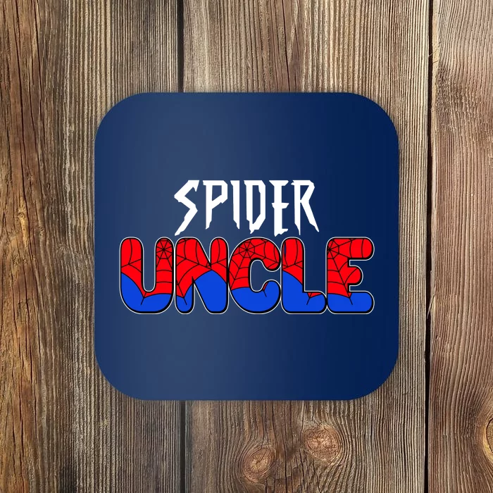 Funny Spider Uncle Matching Family Shirts Coaster