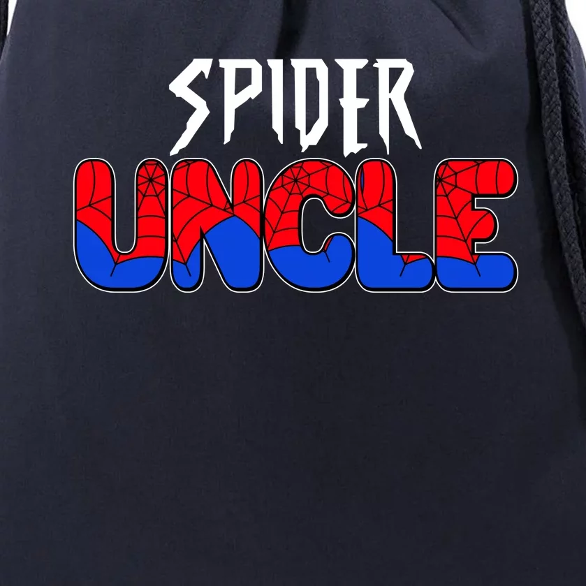 Funny Spider Uncle Matching Family Shirts Drawstring Bag