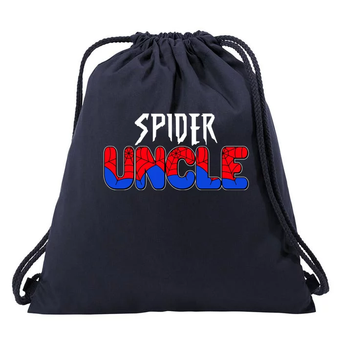 Funny Spider Uncle Matching Family Shirts Drawstring Bag