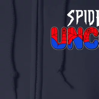 Funny Spider Uncle Matching Family Shirts Full Zip Hoodie