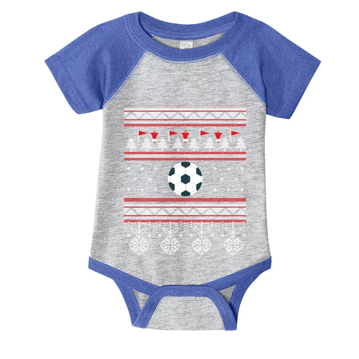 Funny Soccer Ugly Christmas Sweaters Meaningful Gift Infant Baby Jersey Bodysuit