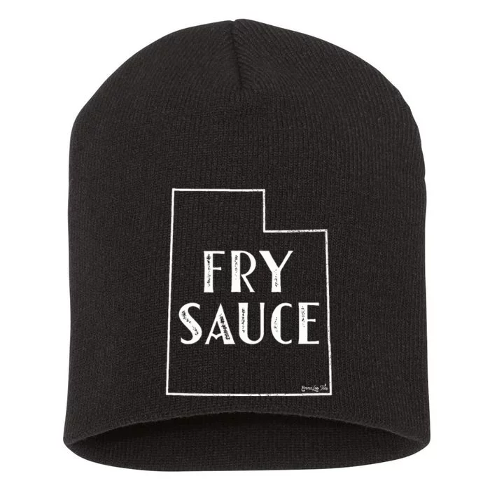 Fry Sauce Utah Salt Lake City Short Acrylic Beanie