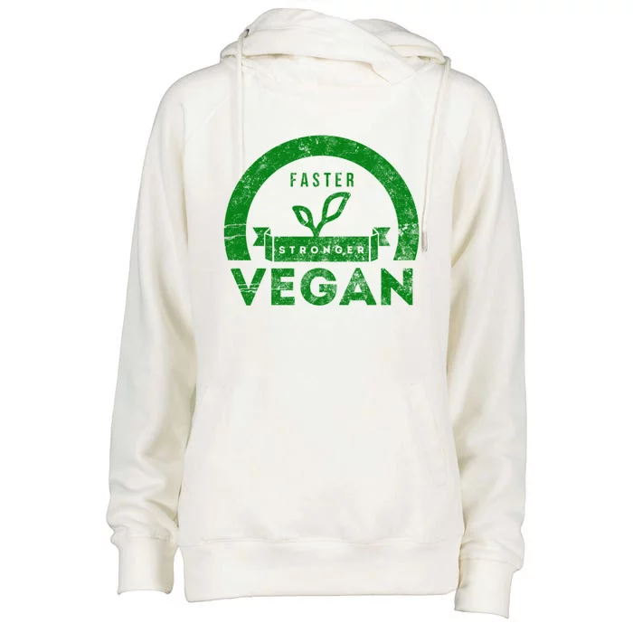 Faster Stronger Vegan: Vega Gym Gift Womens Funnel Neck Pullover Hood