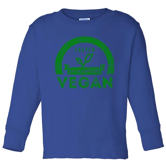 Faster Stronger Vegan: Vega Gym Gift Toddler Long Sleeve Shirt