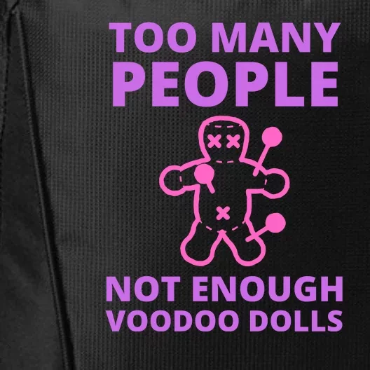 Funny Sarcastic Voodoo Doll Gift City Backpack