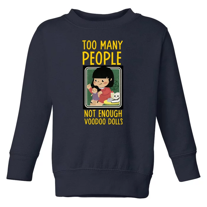 Funny Sarcastic Voodoo Doll Gift Toddler Sweatshirt