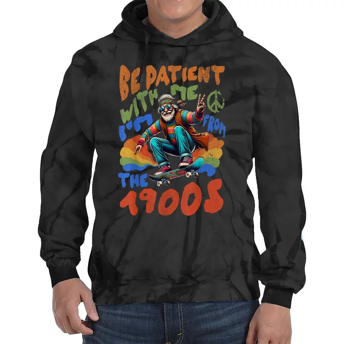 Funny Santa Vintage Please Be Patient With Me Im From The 1900s Gift Tie Dye Hoodie