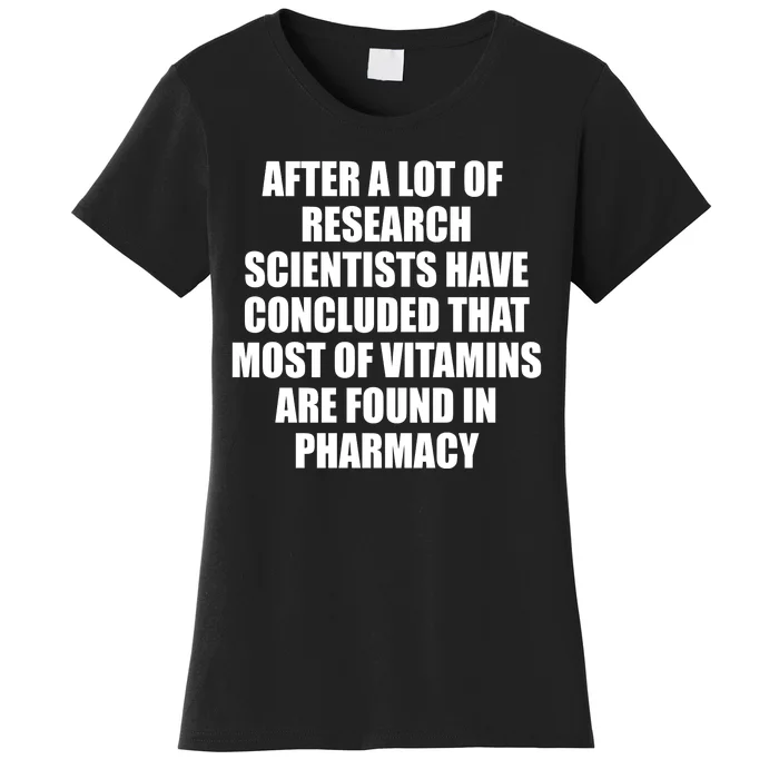 Funny Scientist Vitamins Pharmacy Women's T-Shirt