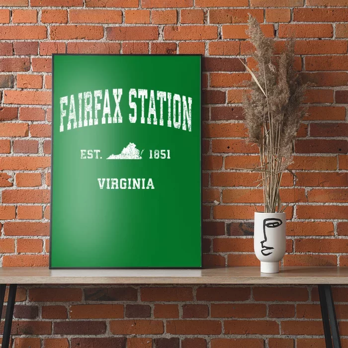 Fairfax Station Virginia Va Vintage Sports Poster