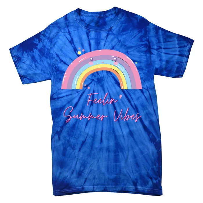 Feelin' Summer Vibes Bring On Sunshine Sunny Day Summer Love Gift Tie-Dye T-Shirt