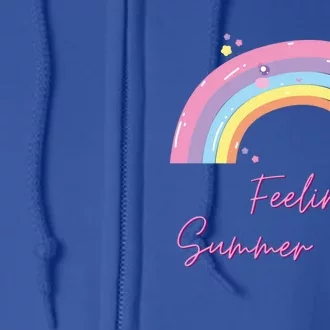 Feelin' Summer Vibes Bring On Sunshine Sunny Day Summer Love Gift Full Zip Hoodie