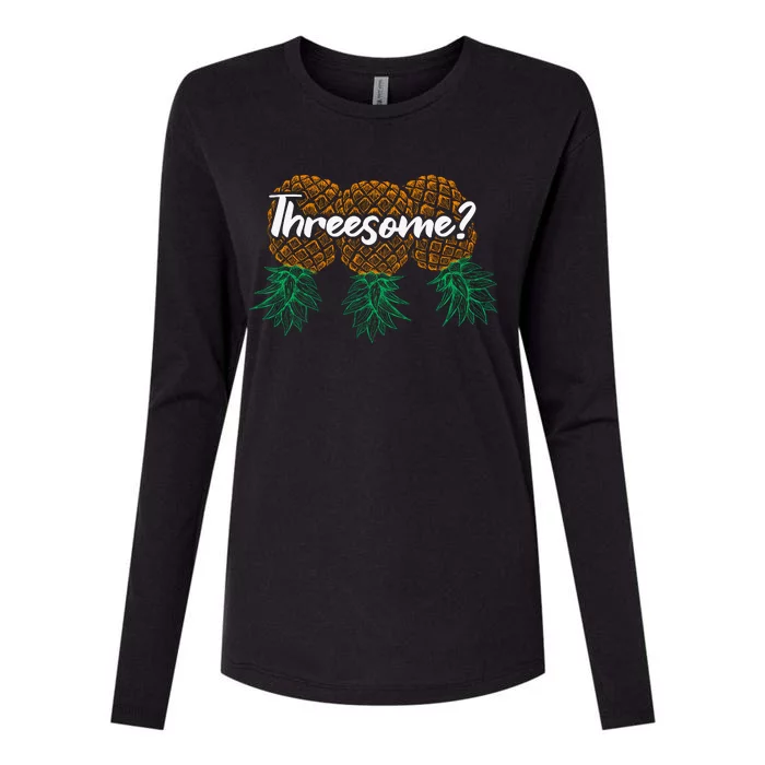 Funny Swingers Vintage Threesome Womens Cotton Relaxed Long Sleeve T-Shirt