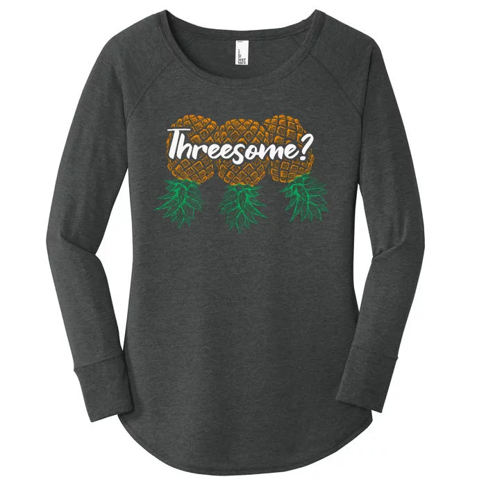 Funny Swingers Vintage Threesome Women's Perfect Tri Tunic Long Sleeve Shirt