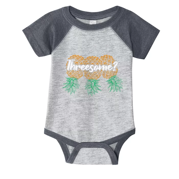 Funny Swingers Vintage Threesome Infant Baby Jersey Bodysuit