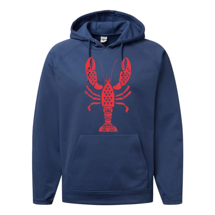 Family Summer Vacation Shirt, Lobster Shirt Performance Fleece Hoodie