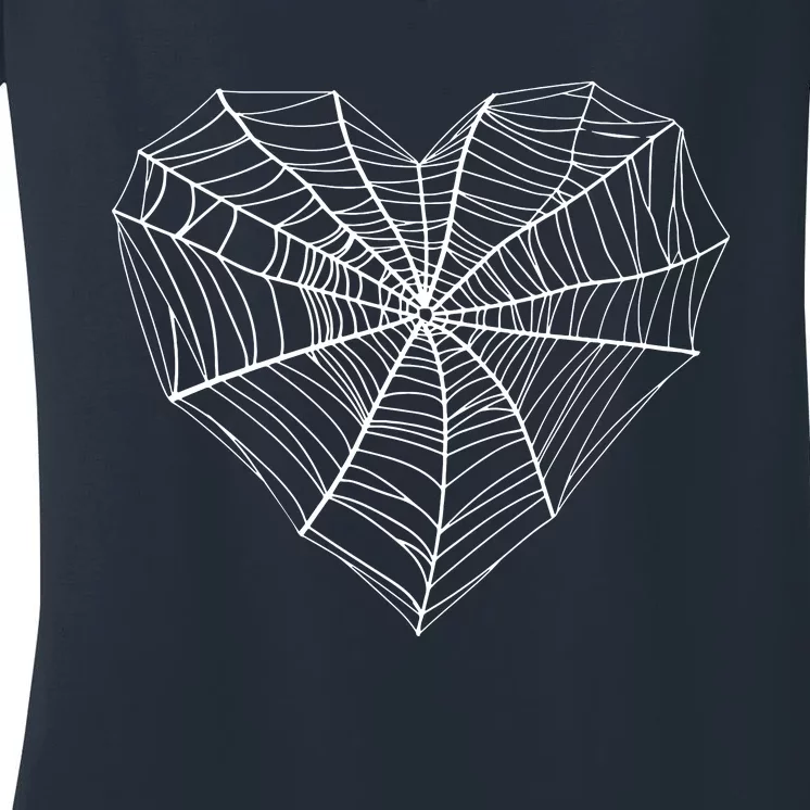 Funny Spider Web Design For Women Insect Web Lovers Women's V-Neck T-Shirt