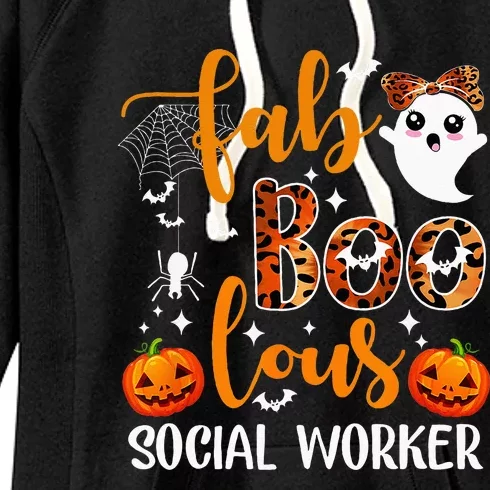 Faboolous Social Worker Funny Social Worker Halloween Women's Fleece Hoodie