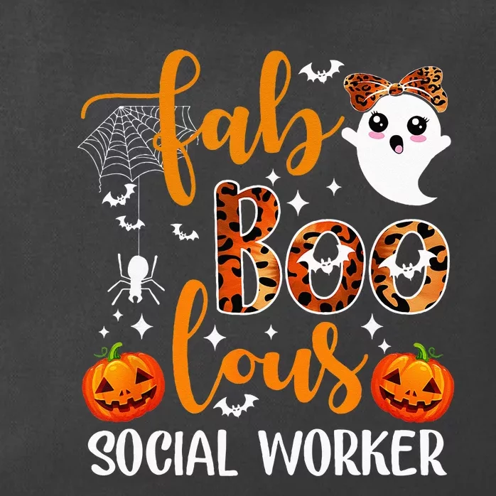 Faboolous Social Worker Funny Social Worker Halloween Zip Tote Bag