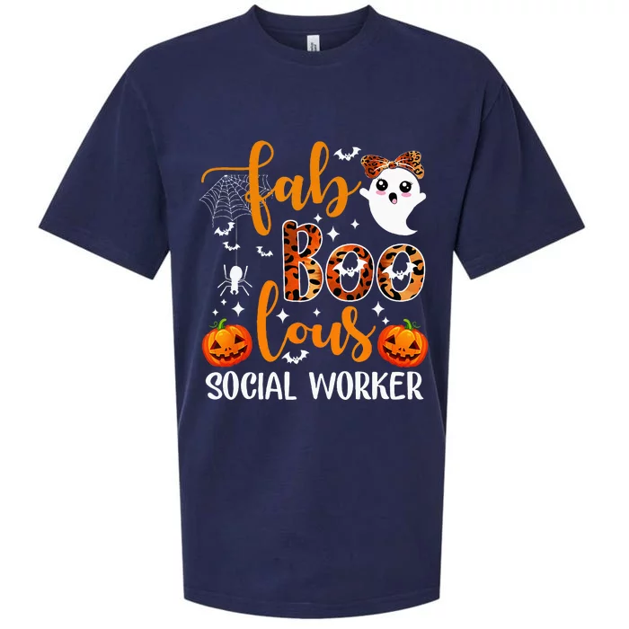 Faboolous Social Worker Funny Social Worker Halloween Sueded Cloud Jersey T-Shirt