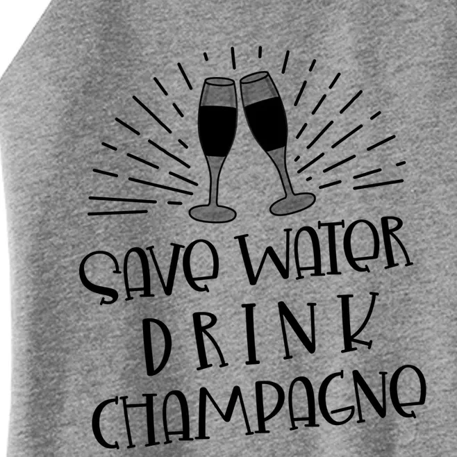 Funny Save Water Champagne Gift Ing Lover Humor Gift Women’s Perfect Tri Rocker Tank