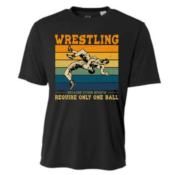 Funny Saying Wrestling For Professional Wrestler Gift Cooling Performance Crew T-Shirt