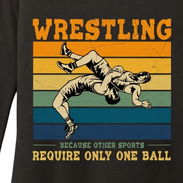 Funny Saying Wrestling For Professional Wrestler Gift Womens CVC Long Sleeve Shirt