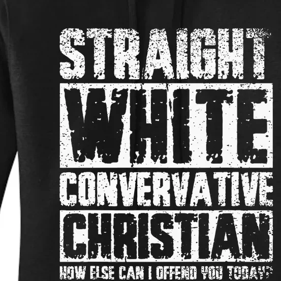 Funny Straight White Conservative Christian Women's Pullover Hoodie