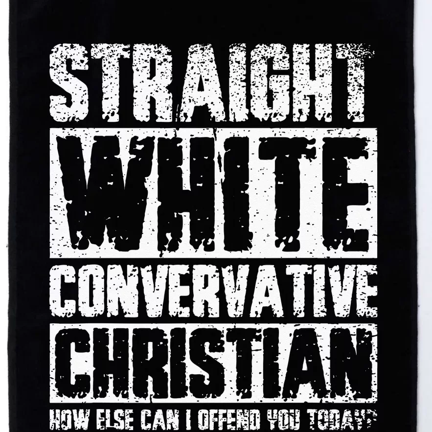 Funny Straight White Conservative Christian Platinum Collection Golf Towel