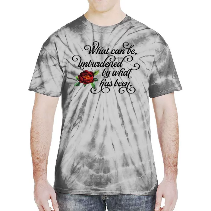 Floral Script What Can Be Unburdened By What Has Been Tie-Dye T-Shirt