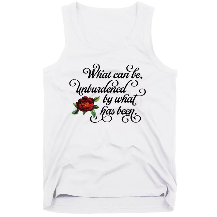 Floral Script What Can Be Unburdened By What Has Been Tank Top