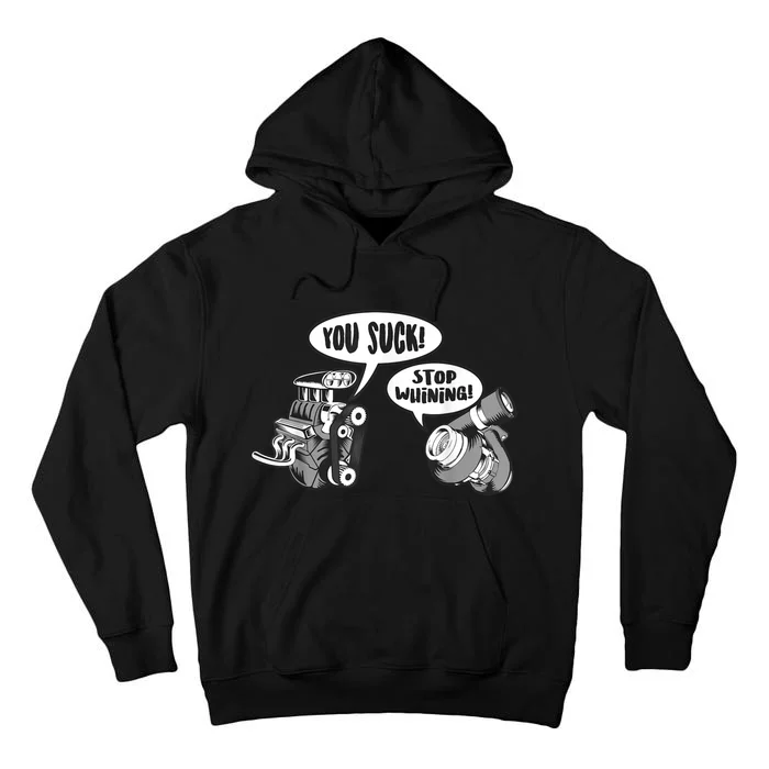 Funny Stop Whining Car Mechanic Precision Turbo For Men Tall Hoodie