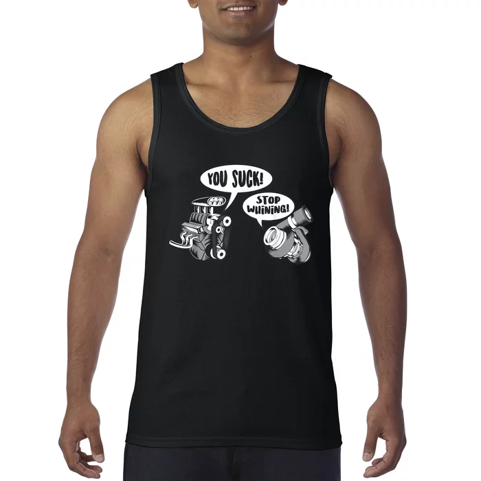 Funny Stop Whining Car Mechanic Precision Turbo For Men Tank Top