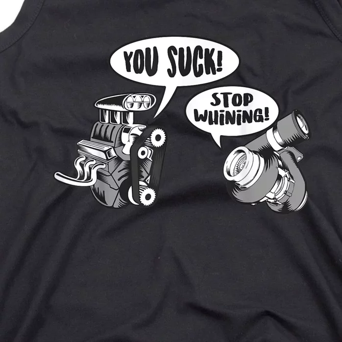 Funny Stop Whining Car Mechanic Precision Turbo For Men Tank Top